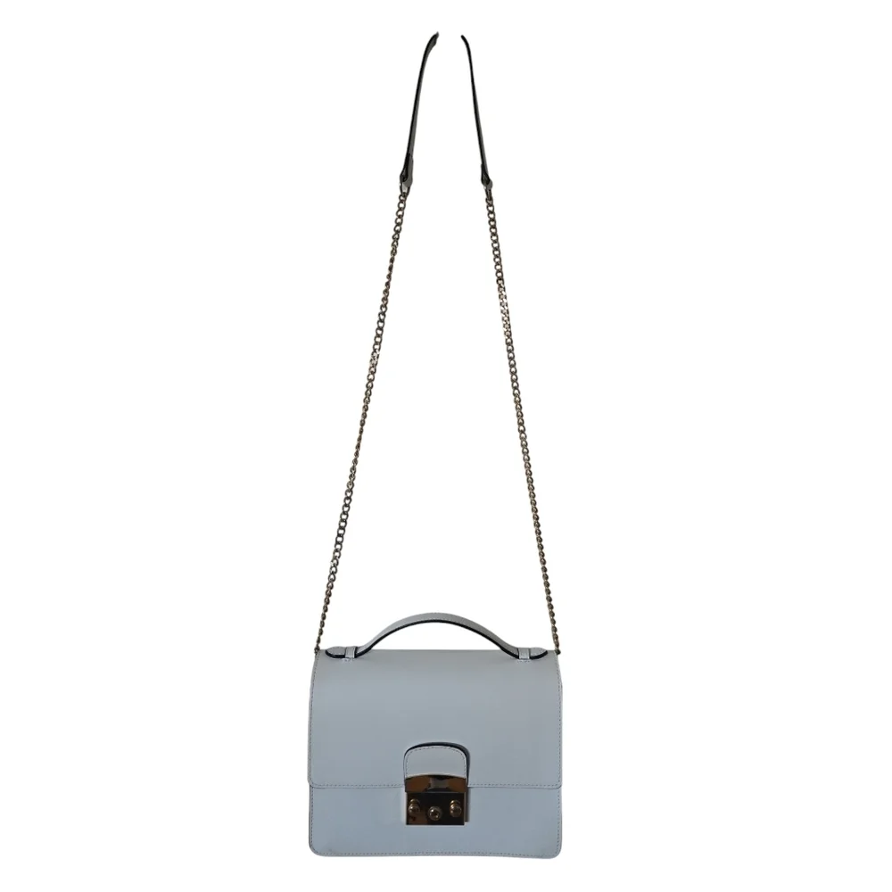 Camelia White Top Handle Crossbody Bag